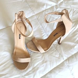Nude Strappy Heels